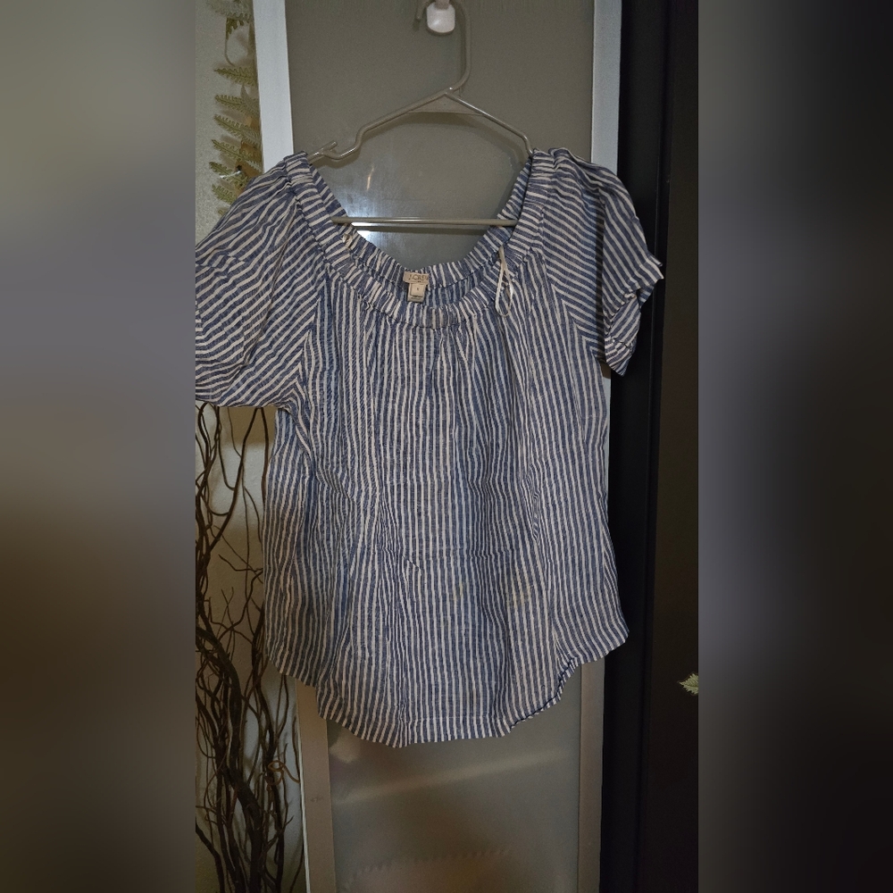 Blue Striped Women's Top